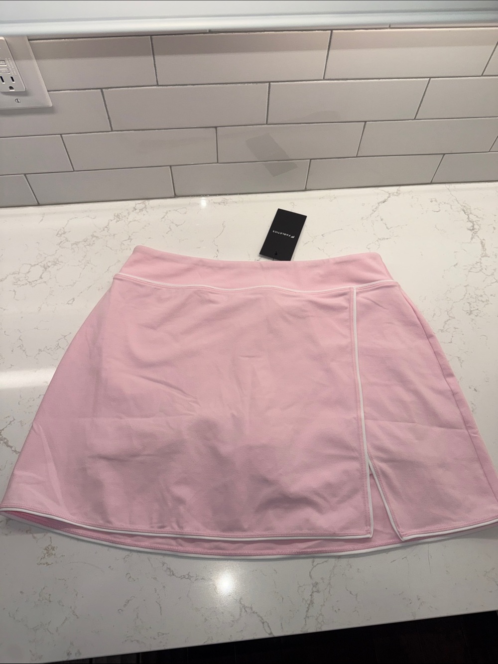 Fabletics Women's Pink Athletic Skort with Side Slit
